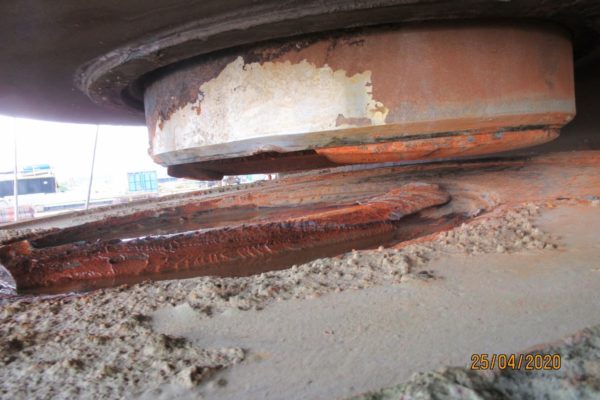 Grounding - Rudder damage